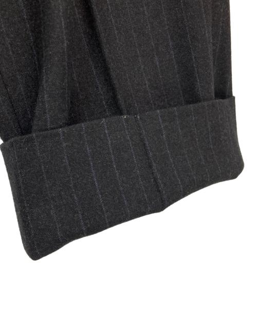 GUCCI（グッチ）GUCCI (グッチ) ウールストライプセットアップスーツ ブラック サイズ:50/48の古着・服飾アイテム