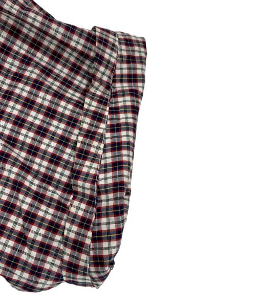GDEH（グッドイナフ）GDEH (グッドイナフ) 半袖チェックシャツ レッド×ネイビー サイズ:Lの古着・服飾アイテム