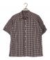 GDEH（グッドイナフ）の古着「半袖チェックシャツ」｜レッド×ネイビー