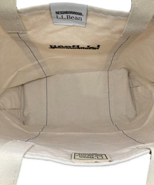 L.L.Bean（エルエルビーン）L.L.Bean (エルエルビーン) NEIGHBORHOOD (ネイバーフッド) キャンバストートバッグ ブラック×ホワイトの古着・服飾アイテム