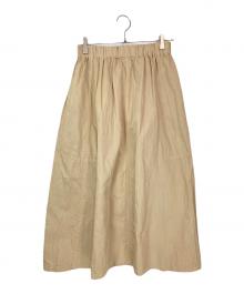 45R（フォーティファイブ・アール）の古着「コットンリネンゴマチノのスカート」｜ベージュ