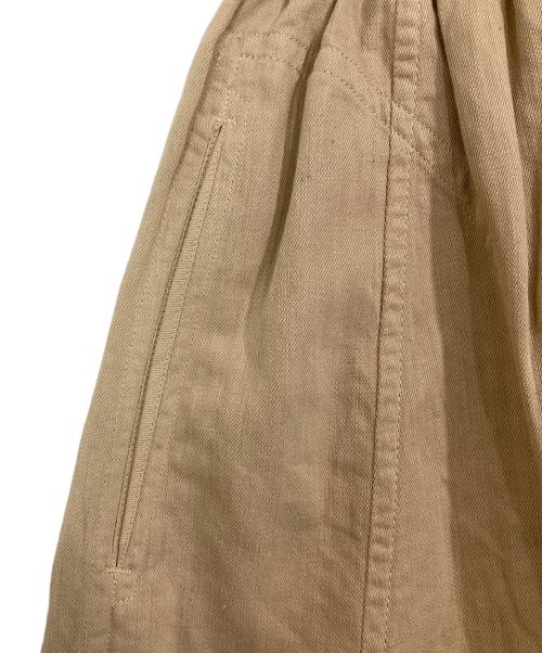45R（フォーティファイブ・アール）45R (フォーティファイブ・アール) コットンリネンゴマチノのスカート ベージュの古着・服飾アイテム