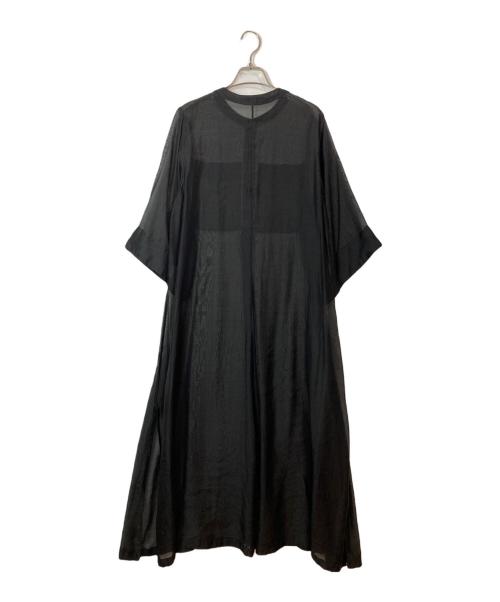 Curensology（カレンソロジー）Curensology (カレンソロジー) シアーロングシャツ ブラック サイズ:FREEの古着・服飾アイテム