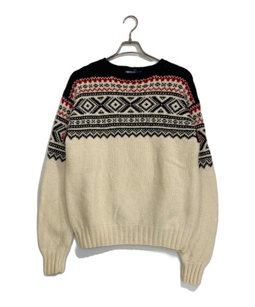 POLO RALPH LAUREN（ポロ・ラルフローレン）POLO RALPH LAUREN (ポロ・ラルフローレン) ノルディックセーター ベージュ サイズ:Lの古着・服飾アイテム