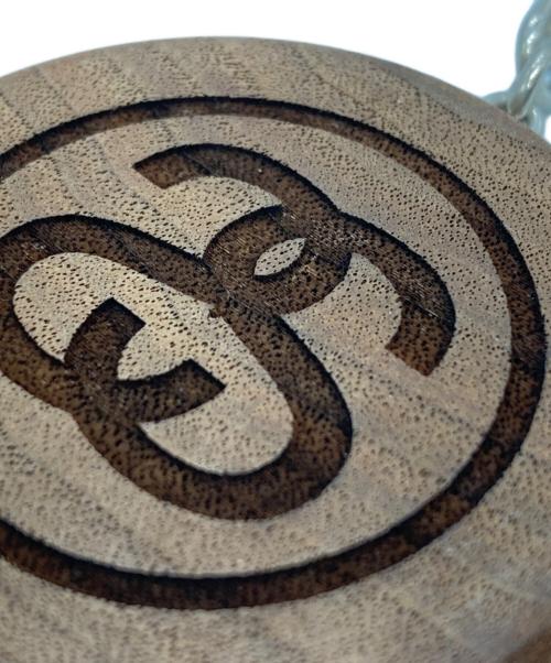 stussy（ステューシー）stussy (ステューシー) SSリンクキーホルダー ブラウンの古着・服飾アイテム