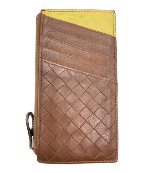 BOTTEGA VENETA（ボッテガベネタ）BOTTEGA VENETA (ボッテガベネタ) イントレチャートフラグメントケース ブラウンの古着・服飾アイテム
