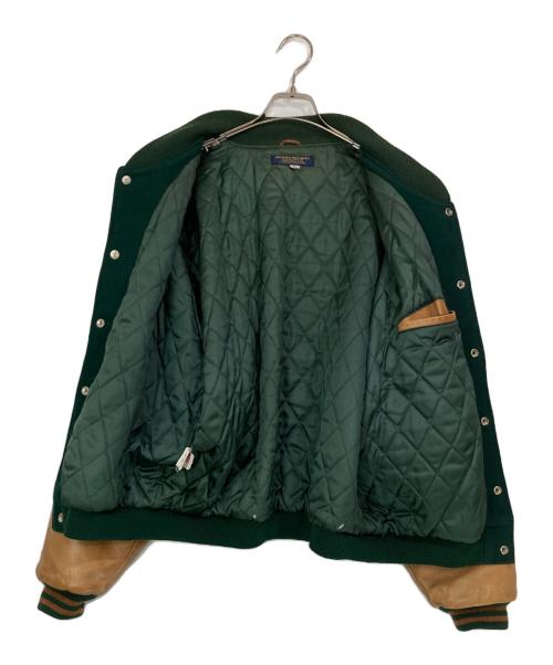 BROOKS BROTHERS（ブルックスブラザーズ）BROOKS BROTHERS (ブルックスブラザーズ) 80's袖レザースタジャン グリーン サイズ:XLの古着・服飾アイテム