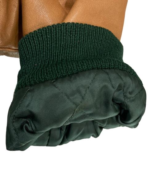 BROOKS BROTHERS（ブルックスブラザーズ）BROOKS BROTHERS (ブルックスブラザーズ) 80's袖レザースタジャン グリーン サイズ:XLの古着・服飾アイテム