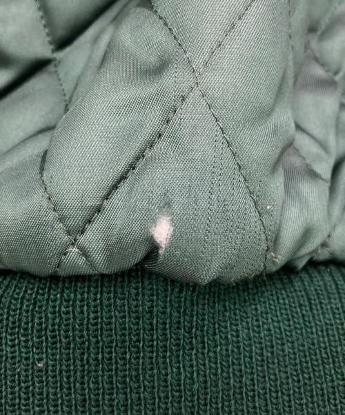 BROOKS BROTHERS（ブルックスブラザーズ）BROOKS BROTHERS (ブルックスブラザーズ) 80's袖レザースタジャン グリーン サイズ:XLの古着・服飾アイテム