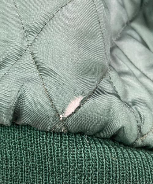 BROOKS BROTHERS（ブルックスブラザーズ）BROOKS BROTHERS (ブルックスブラザーズ) 80's袖レザースタジャン グリーン サイズ:XLの古着・服飾アイテム