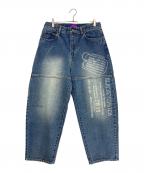 THE BLACK EYE PATCHブラックアイパッチ）の古着「DOGTAG EXTRA BAGGY JEANS」｜インディゴ