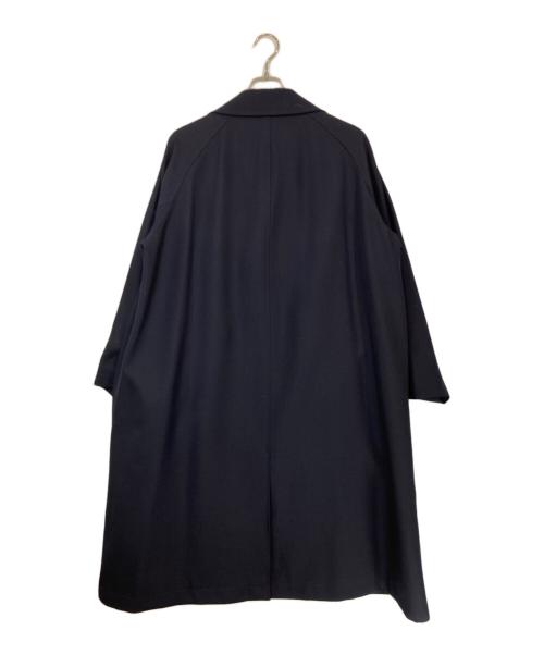 nano・universe（ナノ・ユニバース）nano・universe (ナノ・ユニバース) ウールポリエステルギャバジンステンカラーコート ネイビー サイズ:Sの古着・服飾アイテム