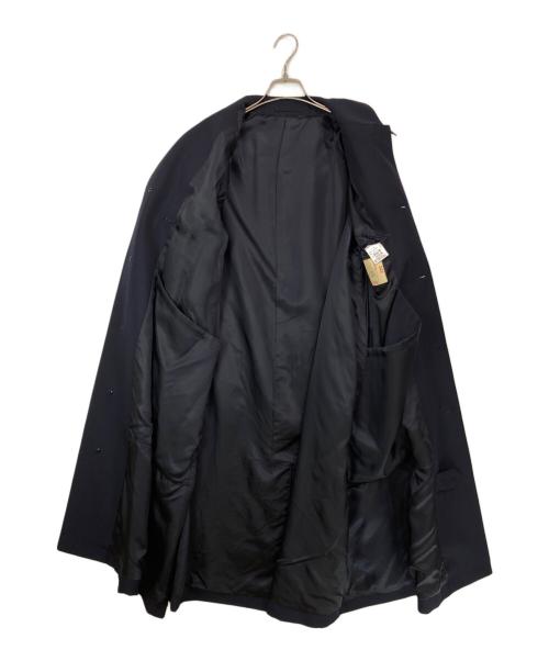 nano・universe（ナノ・ユニバース）nano・universe (ナノ・ユニバース) ウールポリエステルギャバジンステンカラーコート ネイビー サイズ:Sの古着・服飾アイテム