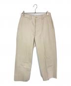 ATLAST & COアットラスト）の古着「トラウザーパンツ」｜ベージュ