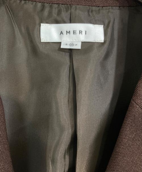 Ameri（アメリ）AMERI (アメリ) CLASSIC MINIMAL WARM TAILORED JACKET ブラウン サイズ:Ⅿの古着・服飾アイテム