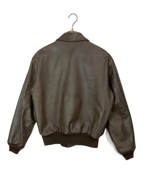 AVIREX（アヴィレックス）AVIREX (アヴィレックス) A-2レザーフライトジャケット ブラウン サイズ:SIZE 40の古着・服飾アイテム