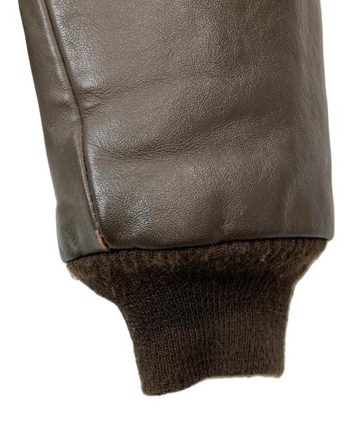 AVIREX（アヴィレックス）AVIREX (アヴィレックス) A-2レザーフライトジャケット ブラウン サイズ:SIZE 40の古着・服飾アイテム