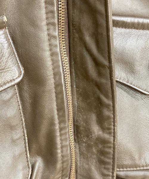 AVIREX（アヴィレックス）AVIREX (アヴィレックス) A-2レザーフライトジャケット ブラウン サイズ:SIZE 40の古着・服飾アイテム