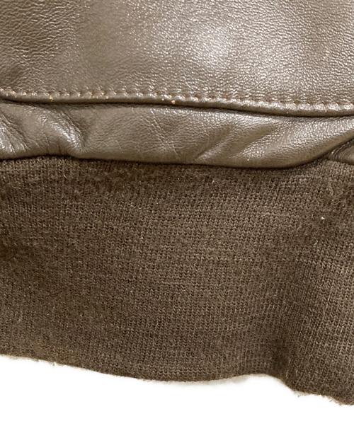 AVIREX（アヴィレックス）AVIREX (アヴィレックス) A-2レザーフライトジャケット ブラウン サイズ:SIZE 40の古着・服飾アイテム
