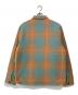 stussy (ステューシー) Zip Up Plaid Shirt Jacket ブルー×オレンジ サイズ:XL：10000円