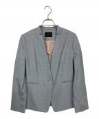 TOMORROW LAND collectionトゥモローランドコレクション）の古着「シャイニーシャーク キザミカラージャケット」｜ブルー