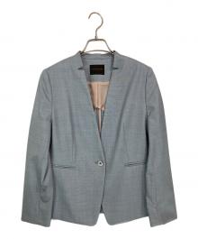 TOMORROW LAND collection（トゥモローランドコレクション）の古着「シャイニーシャーク キザミカラージャケット」｜ブルー