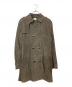 ARMANI COLLEZIONIアルマーニ コレツィオーニ）の古着「ゴートスキントレンチコート」｜ブラウン