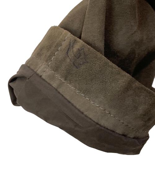 ARMANI COLLEZIONI（アルマーニ コレツィオーニ）ARMANI COLLEZIONI (アルマーニ コレツィオーニ) ゴートスキントレンチコート ブラウン サイズ:SIZE 54の古着・服飾アイテム