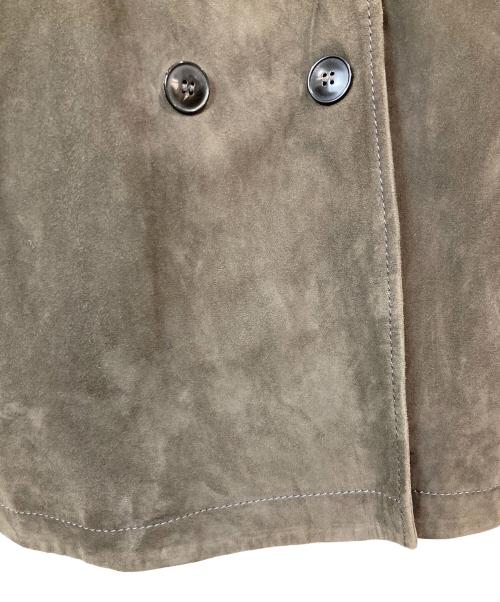 ARMANI COLLEZIONI（アルマーニ コレツィオーニ）ARMANI COLLEZIONI (アルマーニ コレツィオーニ) ゴートスキントレンチコート ブラウン サイズ:SIZE 54の古着・服飾アイテム