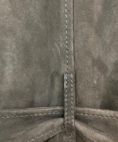 ARMANI COLLEZIONI（アルマーニ コレツィオーニ）ARMANI COLLEZIONI (アルマーニ コレツィオーニ) ゴートスキントレンチコート ブラウン サイズ:SIZE 54の古着・服飾アイテム