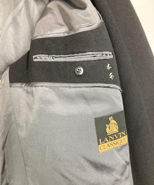 LANVIN（ランバン）LANVIN (ランバン) カシミヤコート ブラック サイズ:R52-47の古着・服飾アイテム