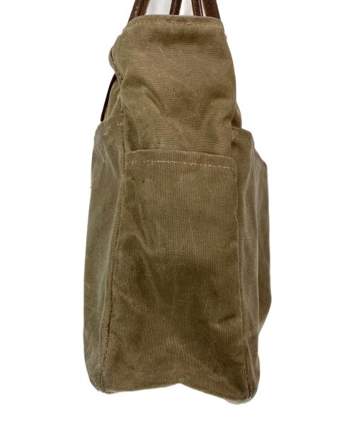 L.L.Bean（エルエルビーン）L.L.Bean (エルエルビーン) オイルドフィニッシュレザーハンドルトートバッグ カーキの古着・服飾アイテム