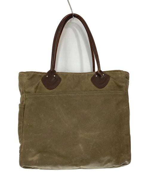L.L.Bean（エルエルビーン）L.L.Bean (エルエルビーン) オイルドフィニッシュレザーハンドルトートバッグ カーキの古着・服飾アイテム
