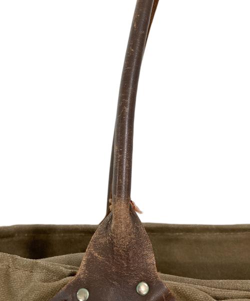 L.L.Bean（エルエルビーン）L.L.Bean (エルエルビーン) オイルドフィニッシュレザーハンドルトートバッグ カーキの古着・服飾アイテム