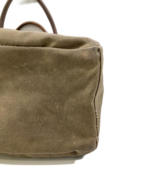 L.L.Bean（エルエルビーン）L.L.Bean (エルエルビーン) オイルドフィニッシュレザーハンドルトートバッグ カーキの古着・服飾アイテム