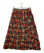 TOGA ARCHIVESトーガアーカイブス）の古着「Polyester twill plaid skirt」｜マルチカラー
