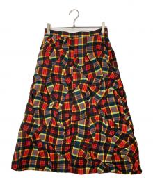 TOGA ARCHIVES（トーガアーカイブス）の古着「Polyester twill plaid skirt」｜マルチカラー