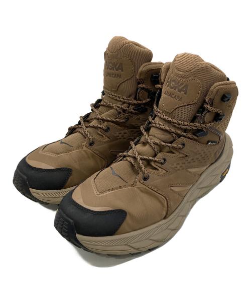 HOKAONEONE（ホカオネオネ）HOKAONEONE (ホカオネオネ) ハイカットスニーカー ブラウン サイズ:26.5cmの古着・服飾アイテム