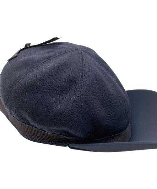 ERMENEGILDO ZEGNA（エルメネジルド・ゼニア）Ermenegildo Zegna (エルメネジルド・ゼニア) ドローコードナイロンキャップ ネイビーの古着・服飾アイテム