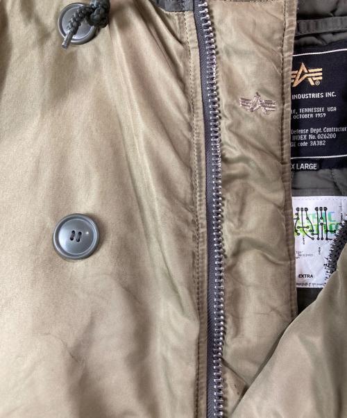 ALPHA（アルファ）ALPHA (アルファ) BAL (バル) N-2Bジャケット カーキ サイズ:XLARGEの古着・服飾アイテム