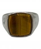 TOM WOODトムウッド）の古着「Cushion Tiger Eye リング」｜ブラウン