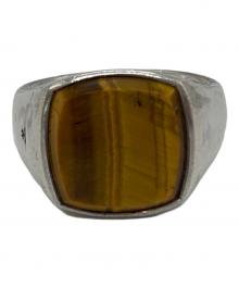 TOM WOOD（トムウッド）の古着「Cushion Tiger Eye リング」｜ブラウン