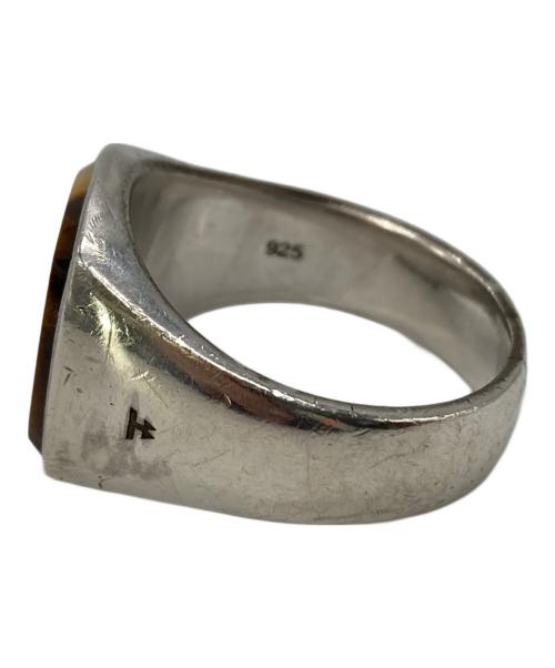 TOM WOOD（トムウッド）TOM WOOD (トムウッド) Cushion Tiger Eye リング ブラウン サイズ:60(約22.5号)の古着・服飾アイテム