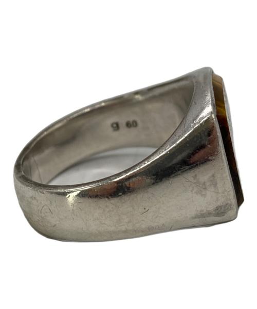 TOM WOOD（トムウッド）TOM WOOD (トムウッド) Cushion Tiger Eye リング ブラウン サイズ:60(約22.5号)の古着・服飾アイテム