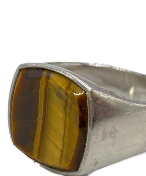 TOM WOOD（トムウッド）TOM WOOD (トムウッド) Cushion Tiger Eye リング ブラウン サイズ:60(約22.5号)の古着・服飾アイテム