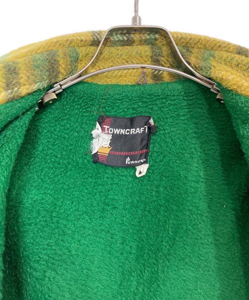 TOWN CRAFT（タウンクラフト）TOWN CRAFT (タウンクラフト) チェックCPOジャケット グリーン サイズ:Mの古着・服飾アイテム