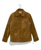 GAPギャップ）の古着「スウェードレザージャケット」｜ブラウン