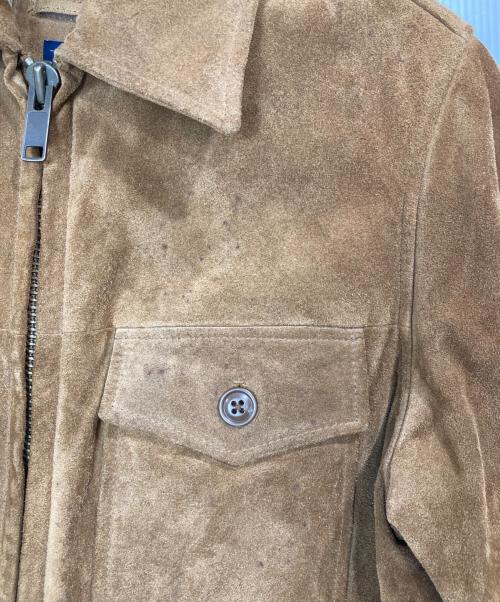 GAP（ギャップ）GAP (ギャップ) スウェードレザージャケット ブラウン サイズ:Sの古着・服飾アイテム