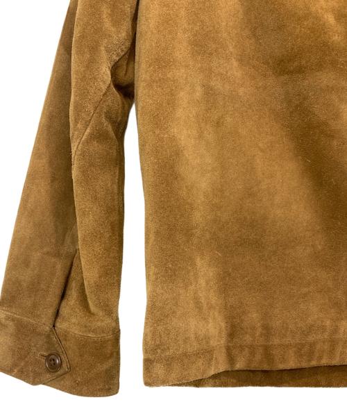 GAP（ギャップ）GAP (ギャップ) スウェードレザージャケット ブラウン サイズ:Sの古着・服飾アイテム