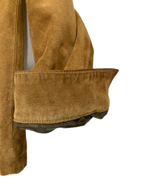 GAP（ギャップ）GAP (ギャップ) スウェードレザージャケット ブラウン サイズ:Sの古着・服飾アイテム